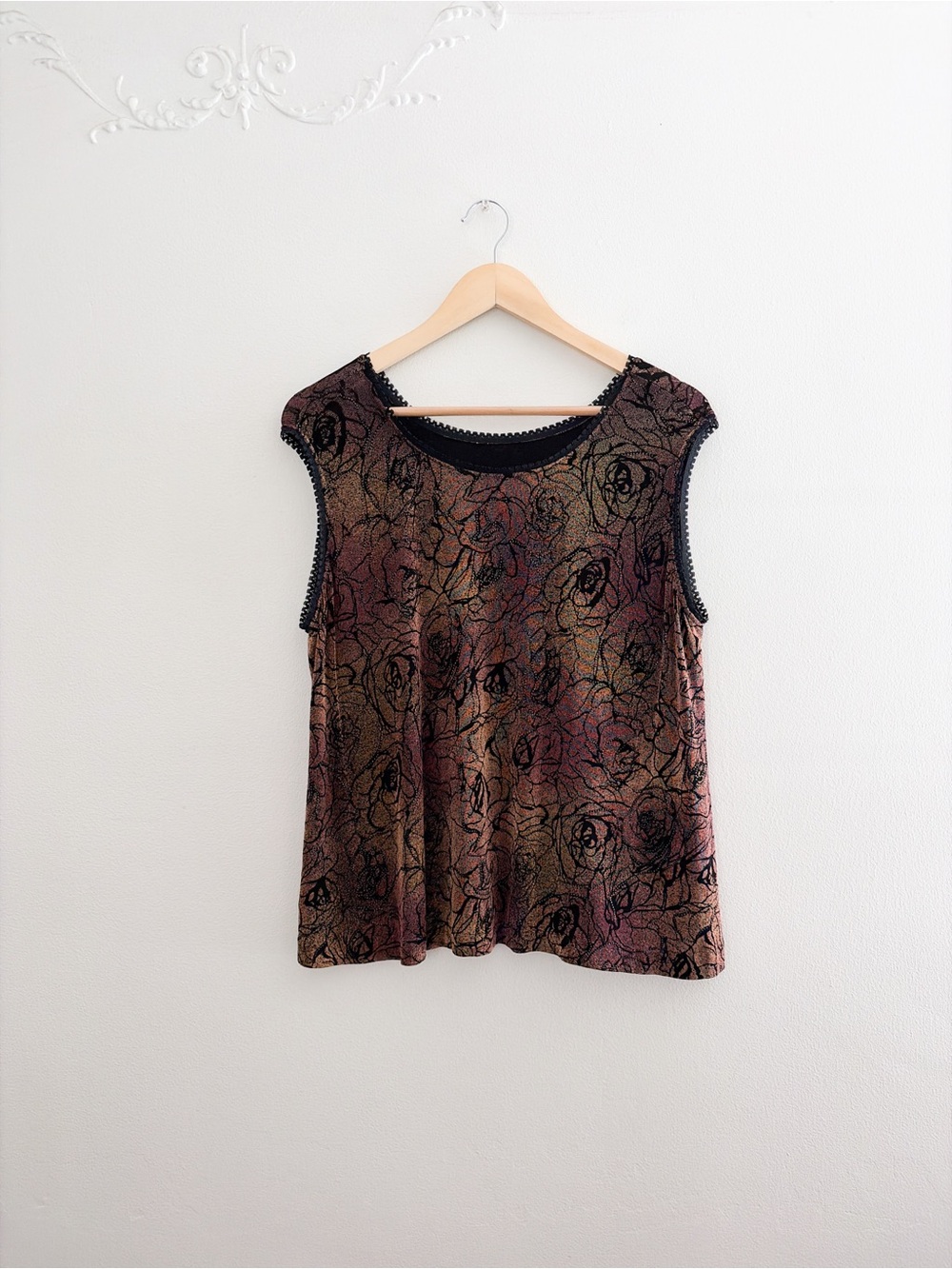 Vintage Floral Flowy Top